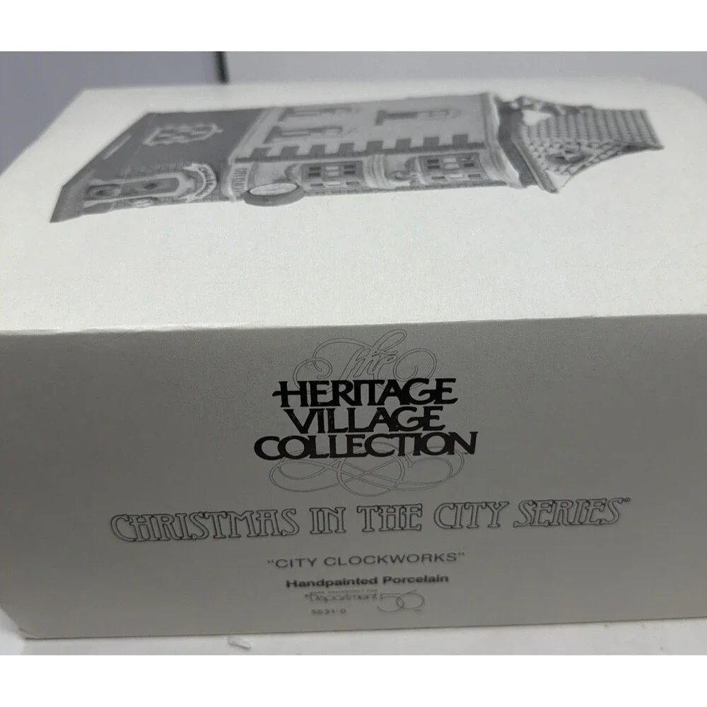 Department 56 Christmas in the City Series City Clockworks Heritage Village 1992